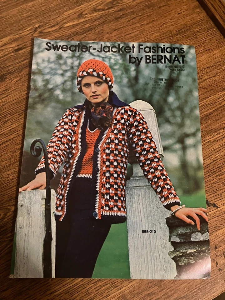 Vintage Patterns from Bernat - Sweater-Jacket Fashions - Book #213 - Image 1 of 1