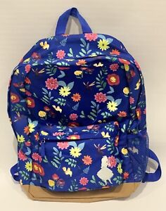Disney Store Alice in Wonderland Character Floral Print Backpack
