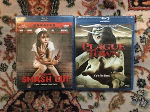 Smash Cut + Plague Town with Erica Rhodes : 2 New Blu-ray Horror Movie - Picture 1 of 2