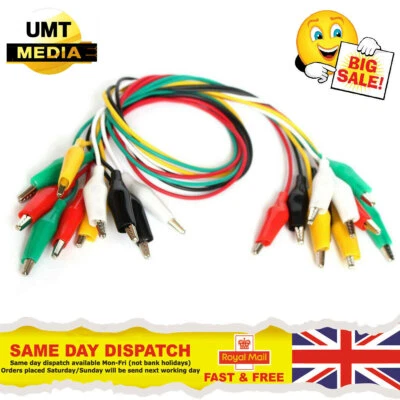 Crocodile Alligator Clips Test Leads Electrical Clamps Arduino Raspberry PI