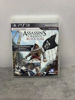 Assassin's Creed IV 4 Black Flag PS3 PlayStation 3 - Complete CIB - Image 1 of 3