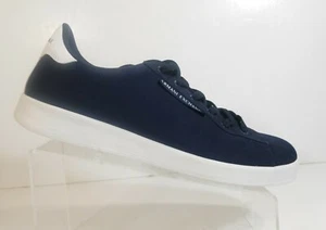 Armani Exchange XUX042 XV157 Men White Blue Athletic Logo Sneakers Shoes Size 12 - Picture 1 of 12
