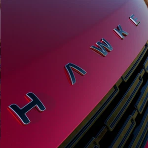 RANGE ROVER VOGUE L405 HAWKE Chrome & Black Boot Bonnet Letters Emblem Badge 3D - Picture 1 of 4