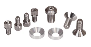 Titanium Crank Hardware Kit for NEW Redline Flight Crankset (SILVER) - Picture 1 of 1