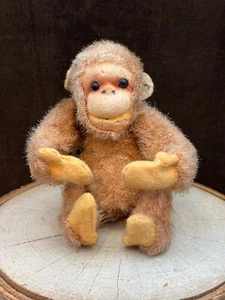 Wonderful Little Mohair 1940s STEIFF? Jocko Monkey Pierced Left Ear NO TAG - Picture 1 of 19