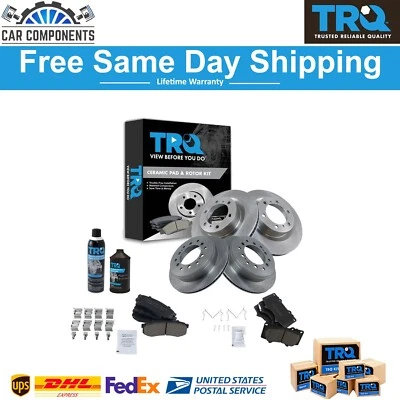 TRQ New Front & Rear Brake Pad & Rotor Kit For 2010-2019 Lexus GX460 Toyota - Image 1 of 4