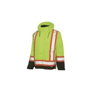 Work King Safety Men's Hi Vis 5-in01 Safety Jacket, FLGR, M - Picture 1 of 3