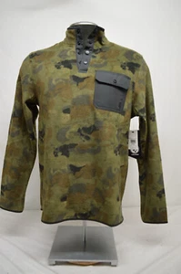 NWT Volcom Men’s Camo Seabrook Mock Neck Fleece Sweatshirt Size SMALL - Picture 1 of 8