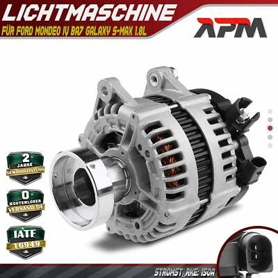 Alternateur Générateur 150A Pour Ford Mondeo IV BA7 Galaxy S-Max 1.8L 2006-2015 - Photo 1/4