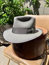 Beautiful Vintage 1950s Royal Stetson Whippet Fedora light gray size 7 1/4