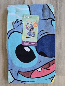 Disney Stitch Beach Towel Go Bananas! Lilo & Stitch 28"x58" 100% Cotton NWT - Picture 1 of 5