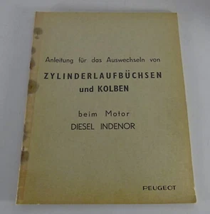 Werkstatthandbuch Peugeot 404 Diesel Zylinderlaufbüchsen Stand 05/1962 - Bild 1 von 1