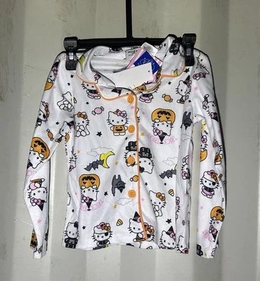 Nuevo pijama Hello Kitty niñas Halloween talla 4 manga larga camisa abotonada Foto 1 de 4