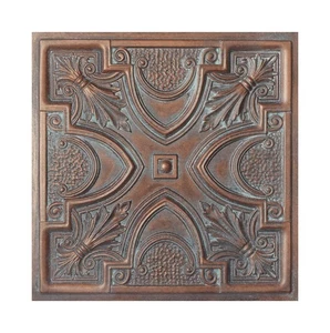 Decorative ceiling tile Emboss interior wall panel PL11 Weather copper 10Pcs - Picture 1 of 16
