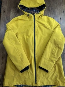 Pendleton Chaqueta de Lluvia Mujer Mediana Amarilla Impermeable Cremallera Completa Softshell Con Capucha - Imagen 1 de 12