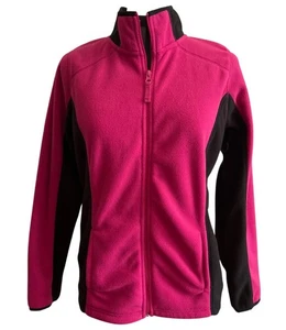 Made For Life Womens Medium Full Zip Fleece Jacket Pink & Black Everyday Jacket - Picture 1 of 6