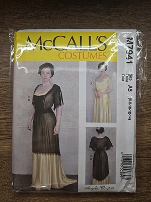 Edwardian Titanic Dress Costume Misses size 6-14 McCalls 7941 Sewing Pattern - Image 1 of 2