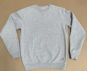 Carhartt Sweater Men S Grey Pullover Crewneck Sweatshirt Original Fit - Picture 1 of 12