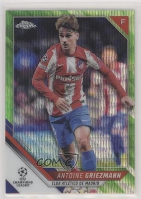 2021-22 Topps Chrome UCL Neon Green Wave Refractor /99 Antoine Griezmann #171 - Image 1 of 2