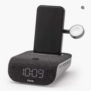 Altavoz despertador iHome iBTW20 Bluetooth con base de carga inalámbrica y USB - Imagen 1 de 9