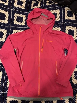 Куртка женская Patagonia большая розовая H2No водонепроницаемая с капюшоном дождевая подкладка для улицы - Изображение 1 из 4