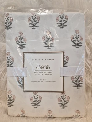 NWT Pottery Barn Teen Flower 100% Cotton Sheet Set - XL Twin/Twin - Image 1 of 2