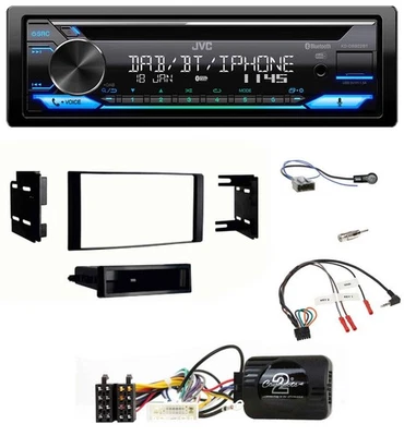 JVC Bluetooth Lenkrad USB DAB CD Autoradio für Nissan Micra 13-17 schwarz - Bild 1 von 4