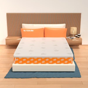 TOPPER CORRETTORE MATERASSO PAD VISCO MEMORY FOAM SFODERABILE ALOE VERA - Foto 1 di 5