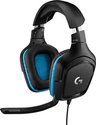 Logitech Cuffie Gaming Microfono, con filo, Colore Nero/Blu - G432 - Immagine 1 di 4