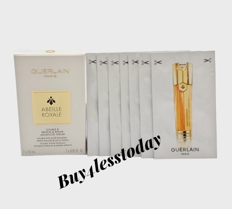 Box of 7 Guerlain Abeille Royale Double R Re& Repair ADVANCED Serum Samples
