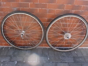 set ruote 700C Mavic Modulo 3 CD Shimano Deore DX FH-M650 HB-M650 HG 7 sp - Foto 1 di 24