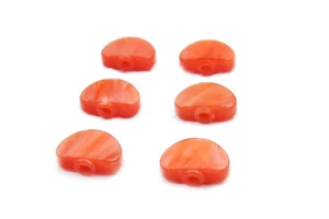 Plastic button peg only fit for Grover Machine Head, Red-Orange color 6p FR20R - Picture 1 of 3