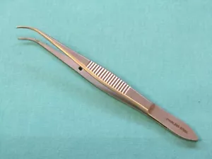 Iris Splinter Surgical CurveTweezers Straight Tip Stainless Steel 10 Cm Long - Bild 1 von 1