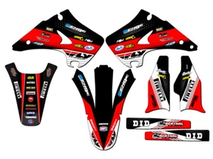 2003-2008 KX 250 RICOCHET Black Senge Graphics Kit Compatible with Kawasaki - Bild 1 von 4