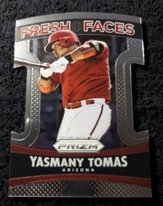 2015 Yasmany Tomas RC Panini Prizm Fresh Faces Insert Card Die Cut #15 Arizona - Picture 1 of 2