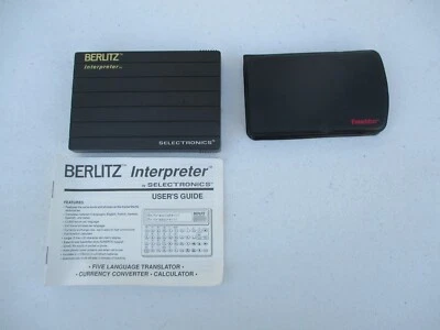 2 Berlitz Interpreter TR500 Translator Devices 5 Language & Franklin TES-100 - Image 1 of 4