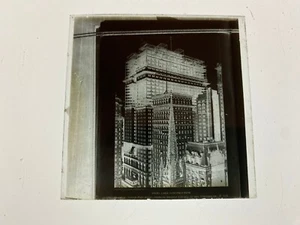 NEW YORK, TRINITY CHURCH, USA - Vintage 3 x 3 Inch NEGATIVE PHOTO PLATE - Picture 1 of 1