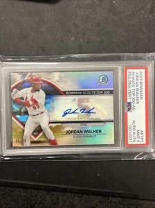 Bowman Scouts Top 100 2023 autógrafo 45/99 Jordan Walker PSA 9 novato automático radiocontrol - Imagen 1 de 2