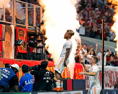 Josef Martinez Atlanta United FC Fire Celebration vs. D.C. United 8" x 10" Photo Cover