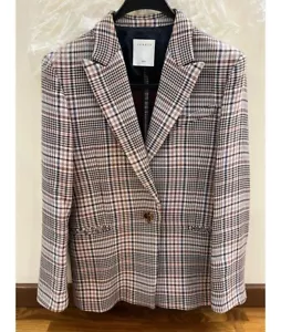 SANDRO JACKE BLAZER DAMEN ANZUG DESIGNER GRÖSSE 40 EU 8 US VESTE NEU MIT ETIKETT EINZELHANDEL 680 $ - Bild 1 von 10