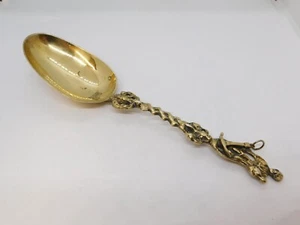 18th Century Dutch Sterling Silver Gilt Crested Apostle Spoon Antique 1792 - Picture 1 of 6