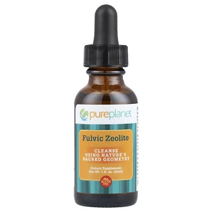 Pure Planet Fulvic Zeolite 1 fl oz 30 ml Gluten-Free, Vegan - Picture 1 of 3
