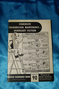 Chrysler Service Ref Bk #90 - 1955 - Powerflite Automatic Transmission - Imagen 1 de 3