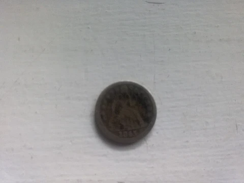 1845 SEATED LIBERTY SILVER DIME GRADES VG Cover