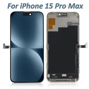 Soft OLED Display For iPhone 15 Pro Max LCD Digitizer Touch Screen Replacement - Picture 1 of 8