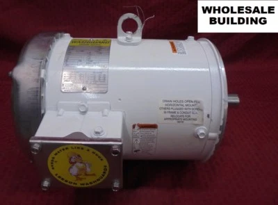 LEESON G131595.00 WASHGUARD 3 PHASE MOTOR, 5/3 HP, 3510/2920 RPM, C184T34WC7A - Image 1 of 4