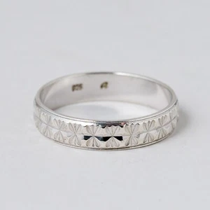 Silber Ring 925 Größe 64 (20,3 mm Ø) 2,93 g - Picture 1 of 7