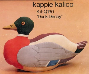 KIT SEÑUELO PATO RELLENO DE Kappie Kalico - Hace 9 1/4" x 15 1/2" - NUEVO - 1980 - Imagen 1 de 3