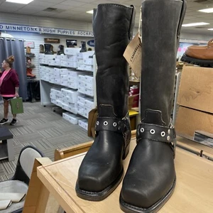 Double-H Square Toe,Men’s 7EE,#4108,USA,NOS,Harness,Engineer Boots,Vintage,Tall - Picture 1 of 24