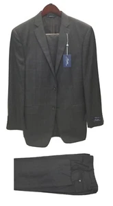Ralph Lauren NDED21RZD945 Athletic Fit Wool Suit Brown/Blue 41Long 31W - Picture 1 of 3